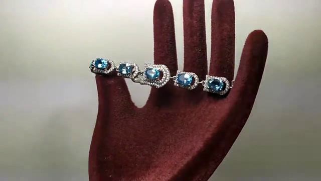 !!!БРАСЛЕТЫ!!! SWISS BLUE, SKY BLUE, и белоснежные ТОПАЗЫ. СЕРЕБРО 925 смотреть онлайн