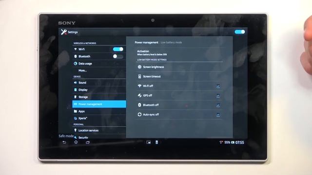 How to enter Power Saving Mode on Sony Xperia Tablet Z | Activation Saving Mode on Xperia Tablet Z смотреть онлайн