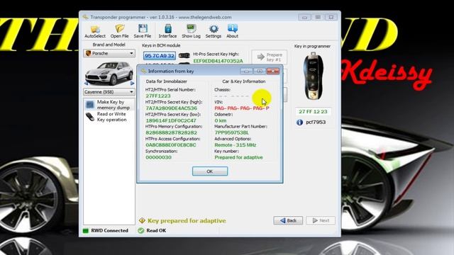 New Porsche (model Panamera-Cayenne-Boxster-Carrera-Macan )smart key programming смотреть онлайн