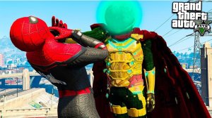 МИСТЕРИО ПРОТИВ ЧЕЛОВЕКА ПАУКА ВДАЛИ ОТ ДОМА В ГТА 5 МОДЫ! ОБЗОР МОДА В GTA 5! ИГРЫ ГТА ВИДЕО MODS