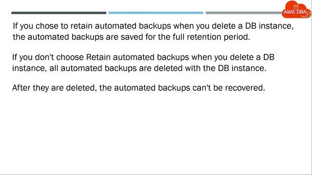 01 Working with RDS backups смотреть онлайн