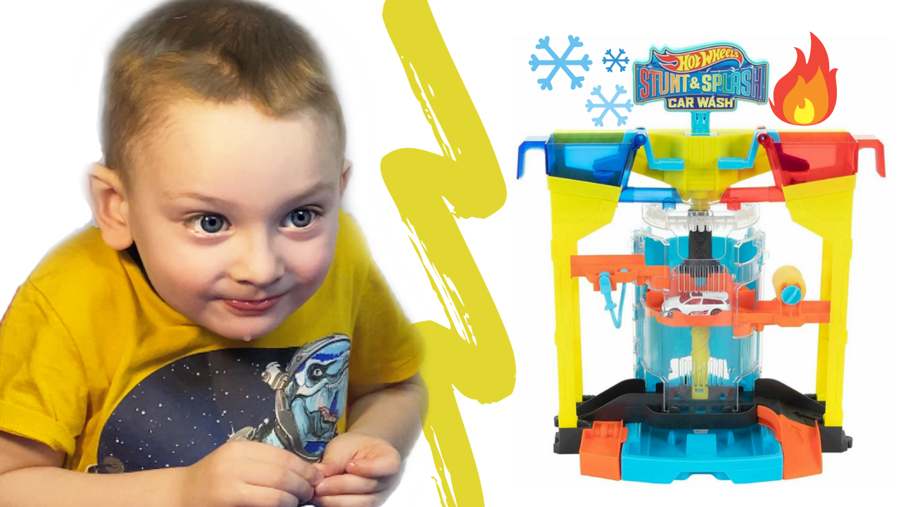 Машинки меняющие цвет и автомойка от Хот Вилс / Обзор Hot Wheels Stunt and splash смотреть онлайн