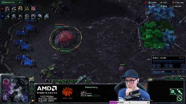 StarCraft 2 - Zerg Bronze to GM #6: Muta Play in Diamond 2 (B2GM) смотреть онлайн
