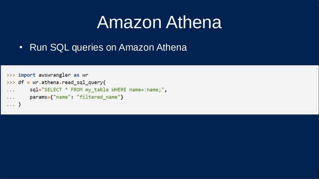 AWS Data Wrangler Overview смотреть онлайн