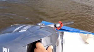 Лодочный мотор ямаха 20, первые часы работы и установка мотора.