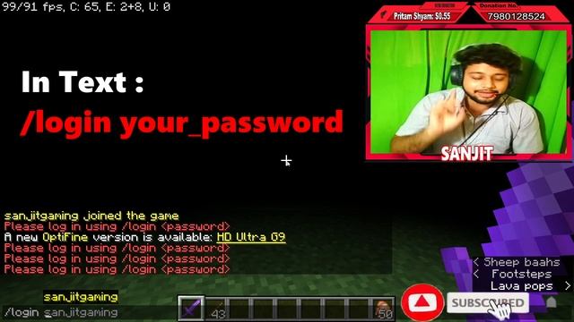 How To Change Login Password in Minecraft Server | How to login/register into a server | Minecraft смотреть онлайн