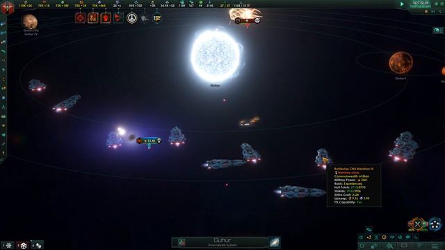 The Carrier Fleet vs The Stellarite Devourer - Stellaris смотреть онлайн