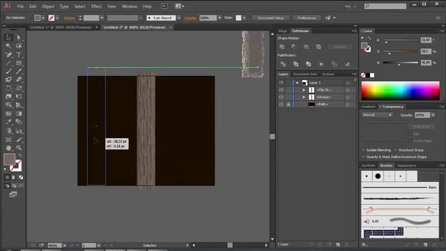 How to draw tree in Adobe illustrator / Как рисовать векторную графику / Уроки смотреть онлайн