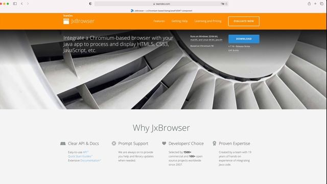 Adding JxBrowser to a Maven Project | Getting Started смотреть онлайн