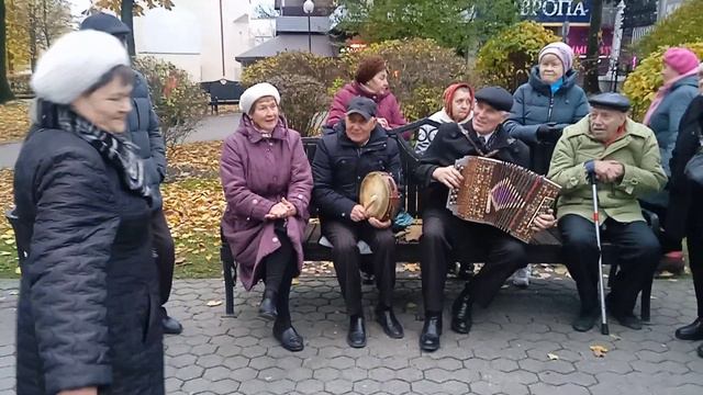 Песни под гармонь в парке Гомеля смотреть онлайн