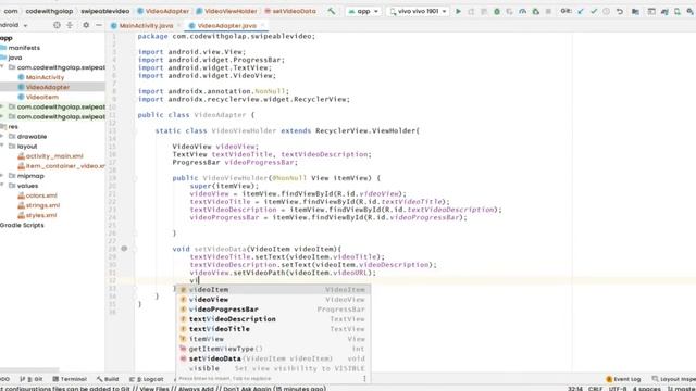 Android Swipeable Video like Tik Tok | View Pager 2 | Android Studio | Java смотреть онлайн