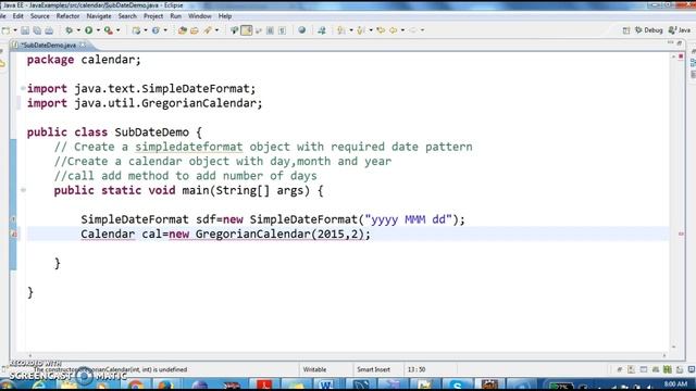 How to subtract number of days from Date in java? смотреть онлайн
