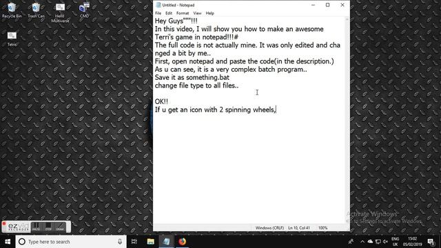 How to make Tetris in Notepad | Batch Coding смотреть онлайн