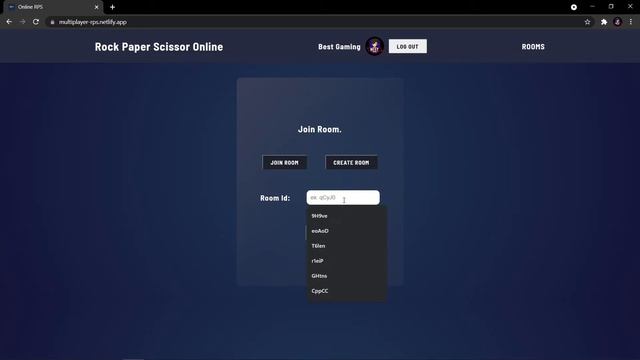 Multiplayer Rock Paper Scissor game. React | Socket.io. смотреть онлайн