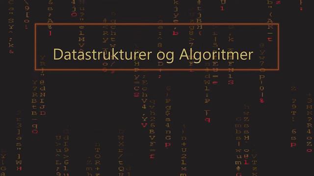 Pauseskærm Datastrukturer og Algoritmer смотреть онлайн