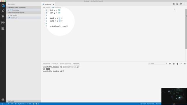 Simple Types Integers, Strings, and Floats in Python || Part 06 || Python Language смотреть онлайн