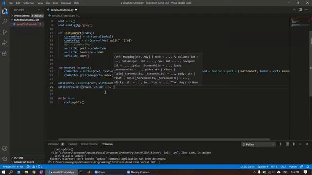 Python Tutorial - How to Display Serial (Arduino) Data on a Scrollable Tkinter GUI смотреть онлайн