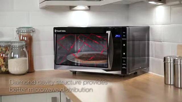 Russell Hobbs RHFM2363B 23L Flatbed Digital 800w Solo Microwave Black смотреть онлайн