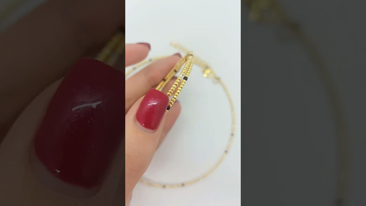 Чокер и браслет на мемори проволоке с жемчугом золотой смотреть онлайн