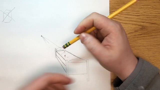 Bed, Table, and Dresser - How to Draw a Room in One Point Perspective - Interior Space Layout смотреть онлайн