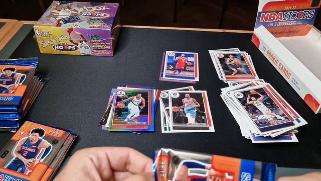 HOOPS! ⛹️ 2021-22 Panini NBA Hoops Basketball Hobby Box Review #panini #basketball #tradingcards