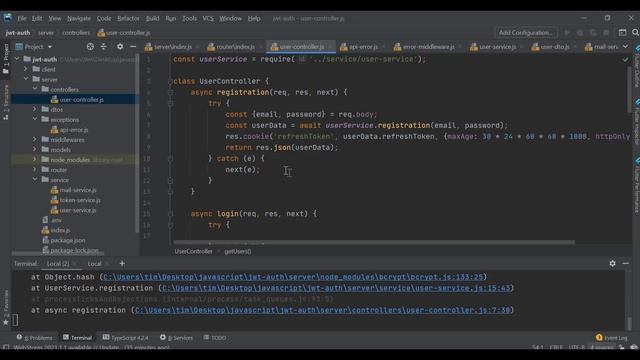 Продвинутая JWT авторизация на React и Node js. Access, refresh, активация по почте смотреть онлайн
