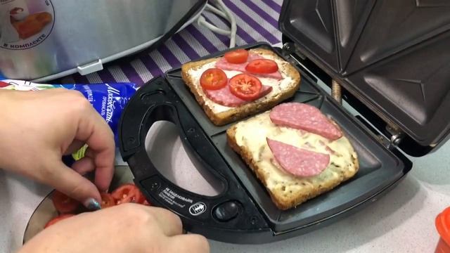 Аппетитные Сэндвичи (Горячие Бутерброды)! Готовим в мультипекаре REDMOND! смотреть онлайн