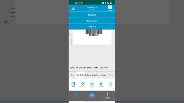 Подключение принтера Xprinter 365/420B к смартфону по блютуз/Bluetooth смотреть онлайн
