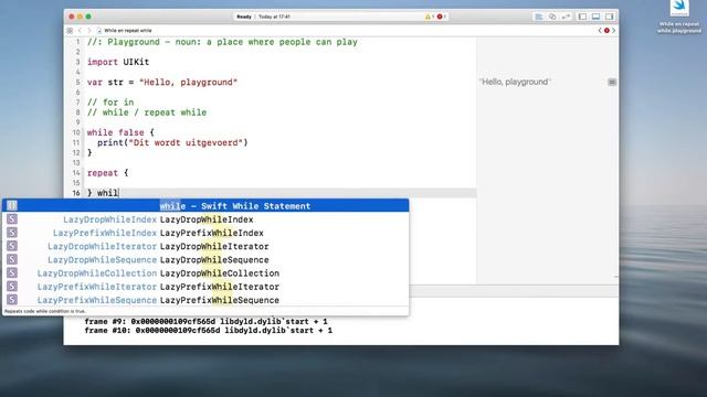 Swift: while en repeat while смотреть онлайн
