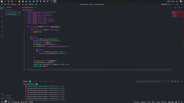 JavaFX for VSCODE ( UNDER 2 MINUTES !! ) смотреть онлайн