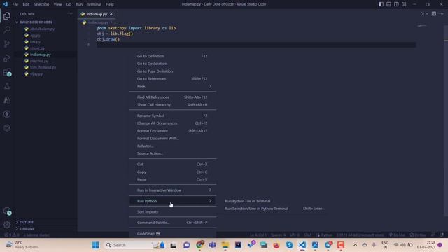 Draw India Map with Flag Using Just 3 Lines of Python Code | Step by Step смотреть онлайн