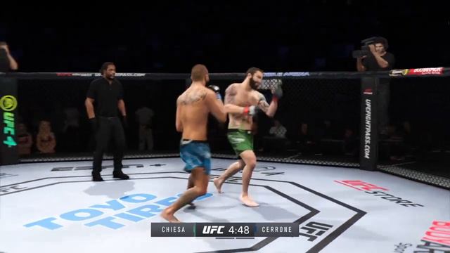 МАЙКЛ КЬЕСА VS ДОНАЛЬД СЕРРОНЕ UFC 4 CPU VS CPU смотреть онлайн