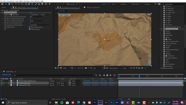 Give Your Maps a Paper Texture in Adobe After Effects смотреть онлайн