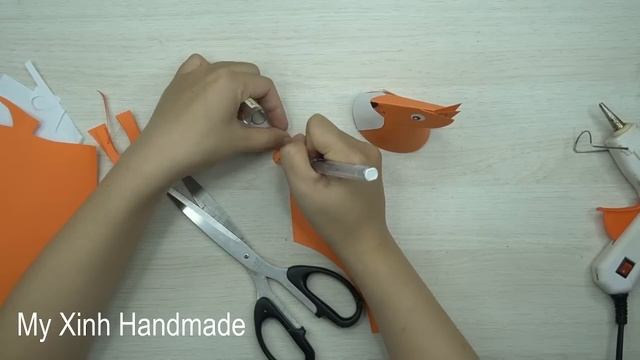Hướng dẫn các bạn cách làm một chú sóc đáng yêu | My Xinh Handmade смотреть онлайн