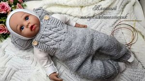 Штанишки для новорожденного спицами. (автор  Оксана)