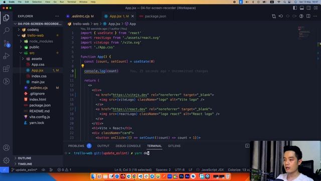 6. ESlint - Hãy biết Clean Code là gì? Cấu hình ESLint chuẩn dự án thực tế | ReactJS + Material UI смотреть онлайн
