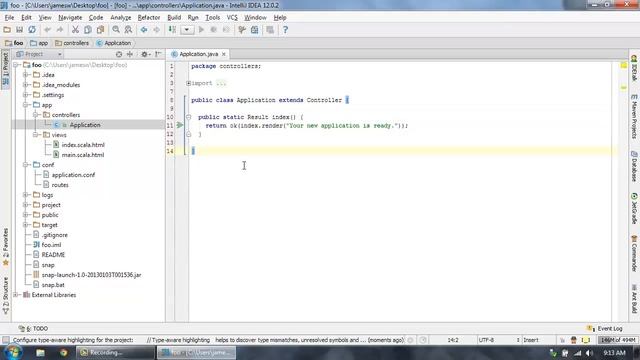 Create and Run Play Framework Apps in IntelliJ IDEA смотреть онлайн