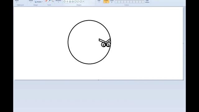How to draw Angry Bird in Ms paint смотреть онлайн