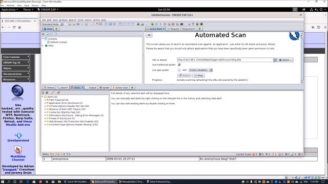 Web Application Analysis: OWASP ZAP смотреть онлайн