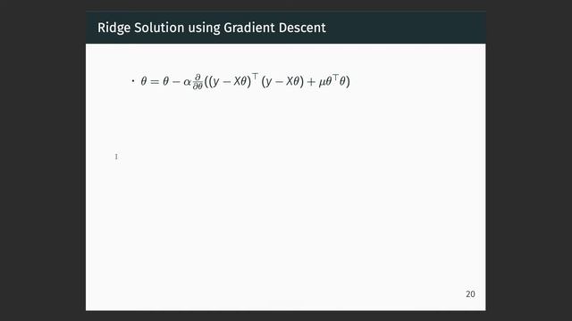 Ridge Regression II смотреть онлайн