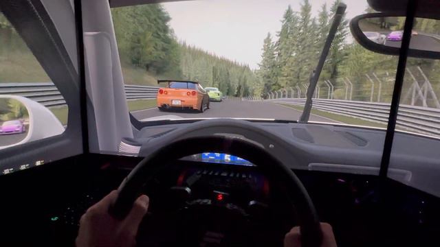 Assetto Corsa Nordschleife Tourist Drive Day Porsche 911 GT3 Cup 2017 Triple Screen Onboard Camera смотреть онлайн