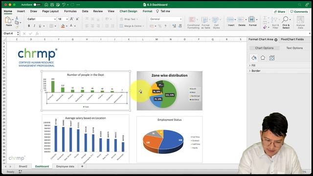Create HR Dashboard using Excel смотреть онлайн