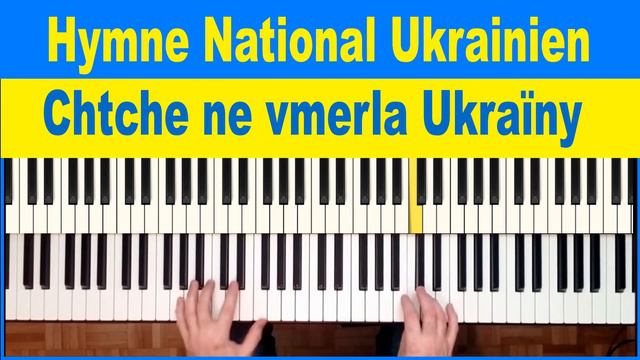 National Anthem of Ukraine INTERMEDIATE PIANO Sheet music , cover and Tutorial смотреть онлайн