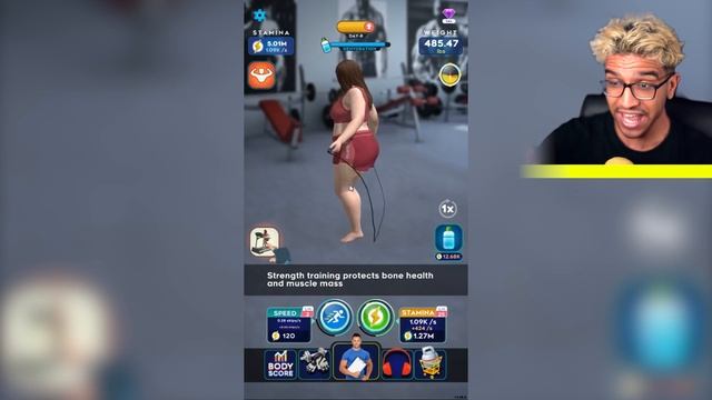 I invented a MAX LEVEL WEIGHT LOSS DIET in Idle Workout ! смотреть онлайн