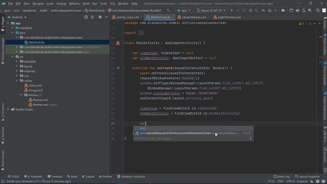 Kotlin Video Splash Screen смотреть онлайн