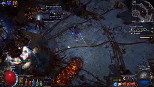 Path of Exile Hardcore: Taking Down Act 3's Boss смотреть онлайн