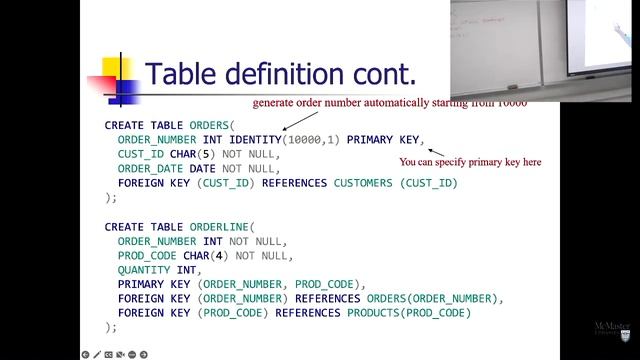 SQL Lecture: Data Definition Language Part1 смотреть онлайн