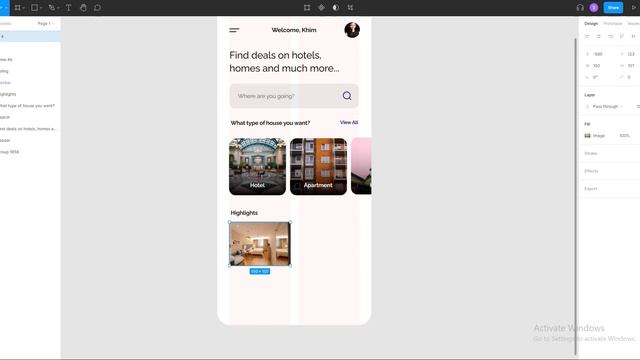 Daily UI Challenge | Day-4 | Hotel Booking App| Figma UI Design смотреть онлайн