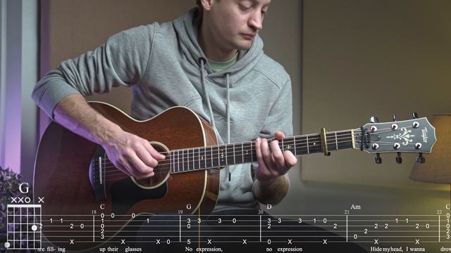 Mad World ⎥ Fingerstyle Guitar (tab tutorial) смотреть онлайн