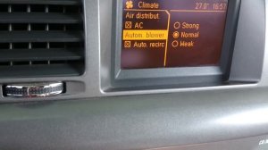 Меню кондиционера/климат контроля Opel Vectra C 2006 Z19DTH